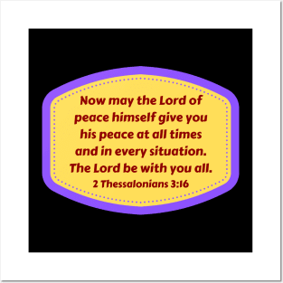 Bible Verse 2 Thessalonians 3:16 Posters and Art